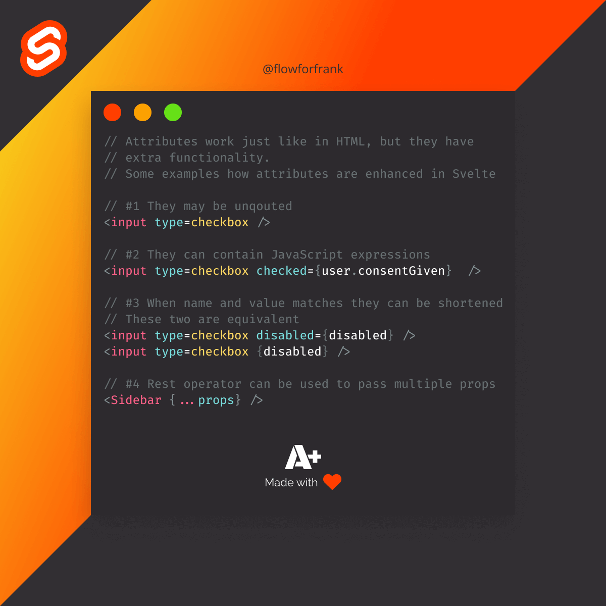 How Attributes Work in Svelte