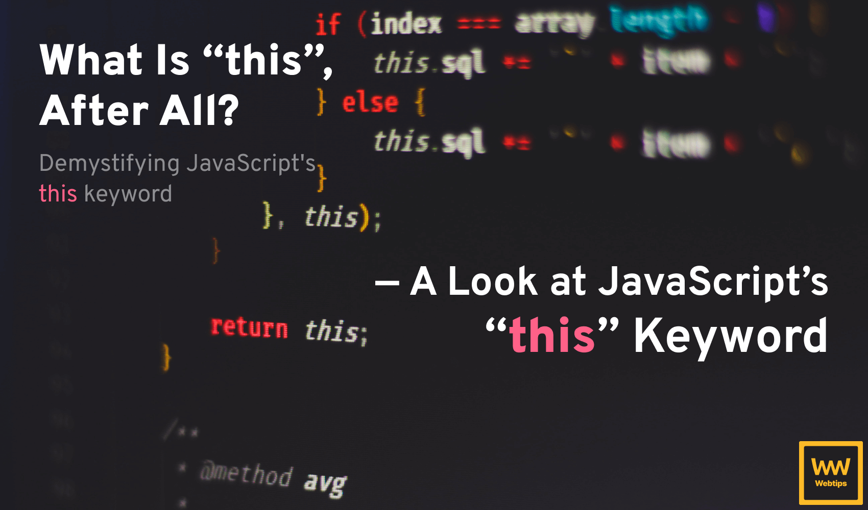 The this Keyword in JavaScript